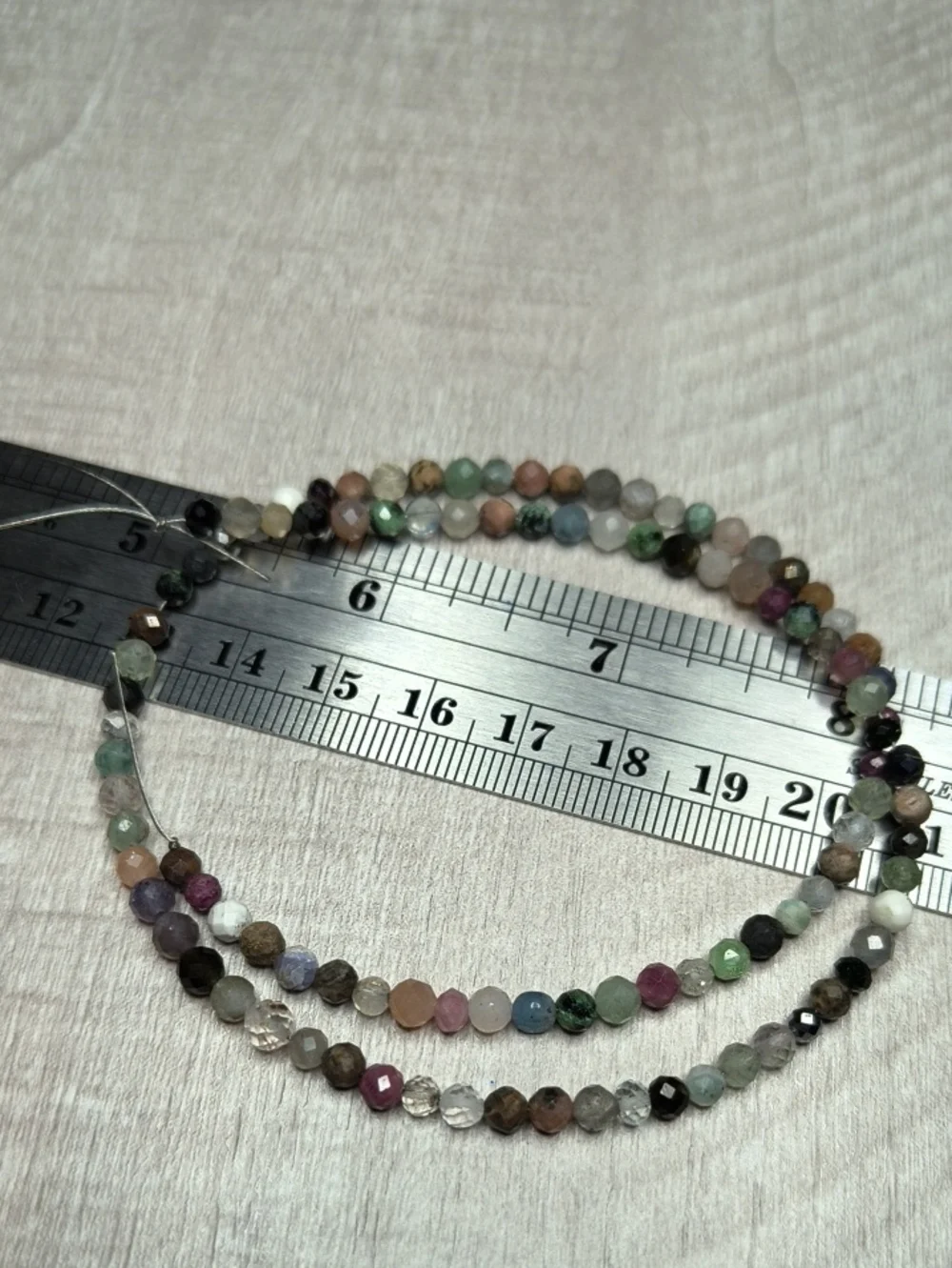 #8- 4mm Multi-Stone Faceted Bead 15inch Strand